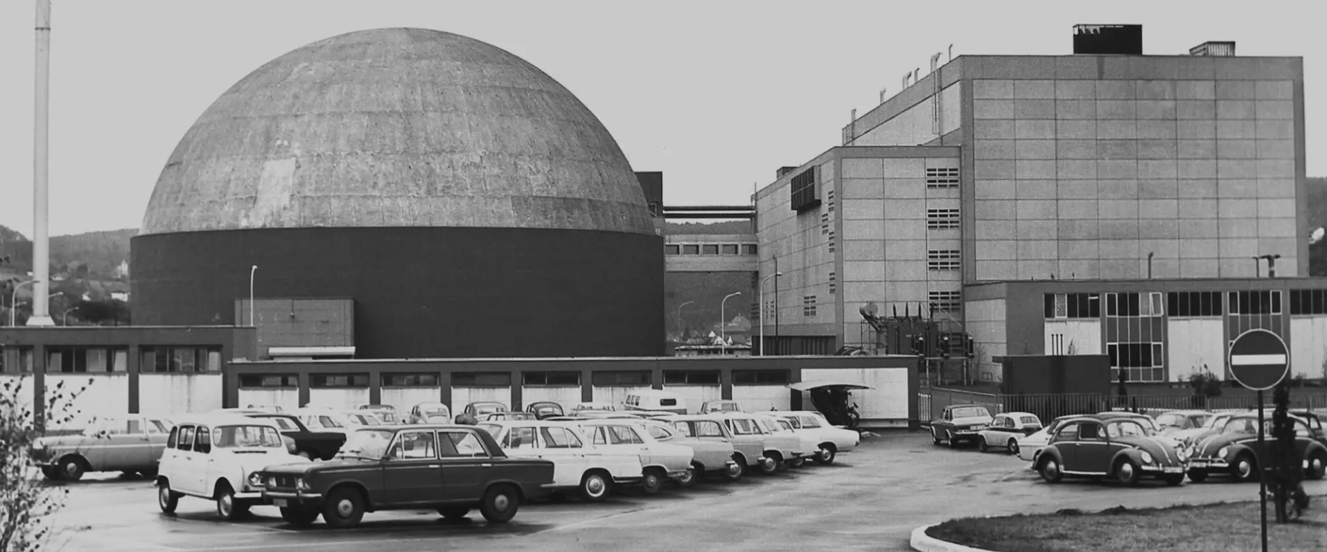 The Obrigheim nuclear power plant in 1968