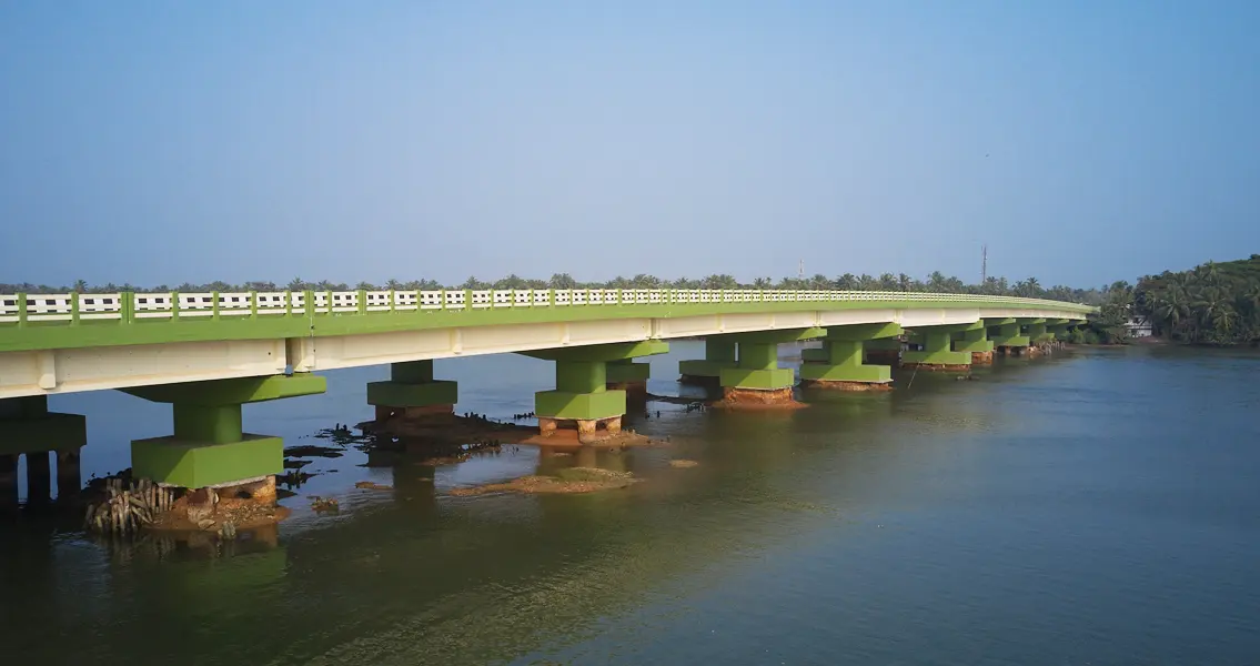 View on the NH-17 bypass in Kerala