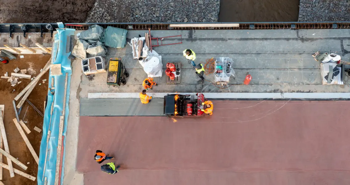 View of the firing of the welding sheets
