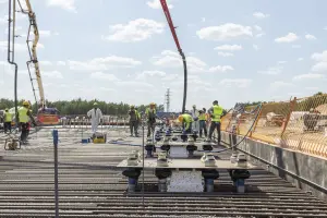 Concreting in progress